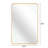22X30 Inch Gold Metal Framed Rectangular Bathrrom Mirror-929702530-929702542-929702537