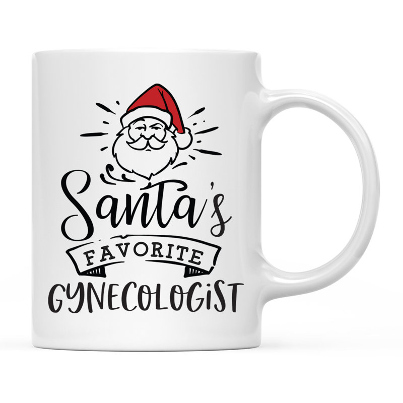 Tasse à café le gynécologue préférée du père Noël
