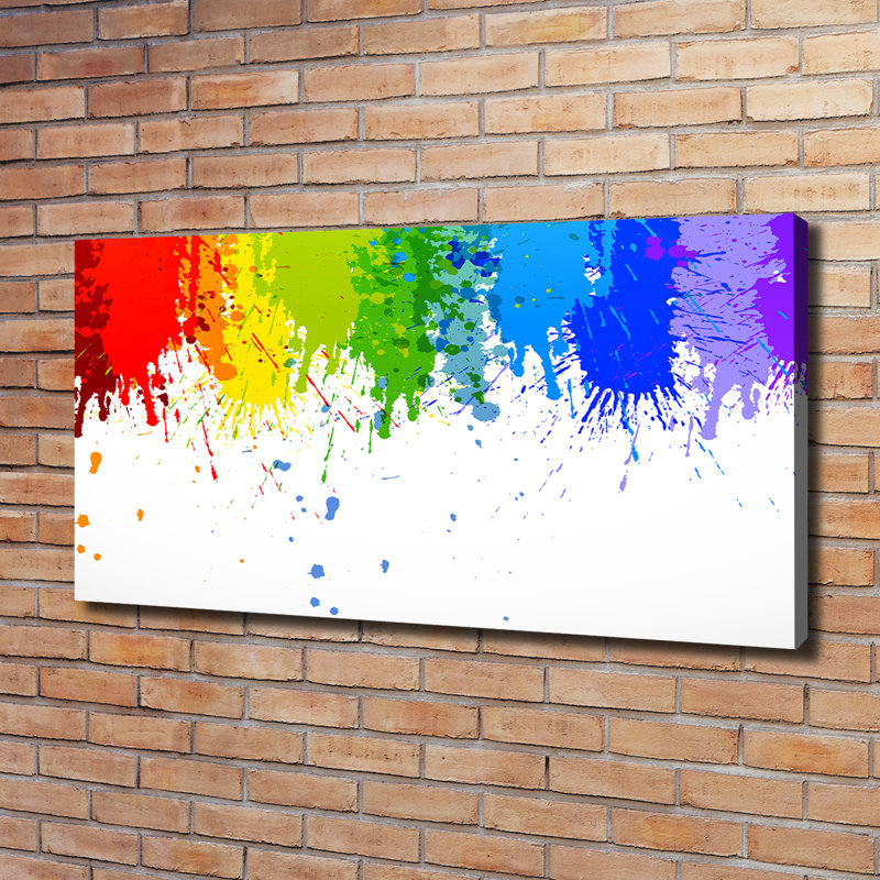 Rainbow Spots - Wrapped Canvas Print