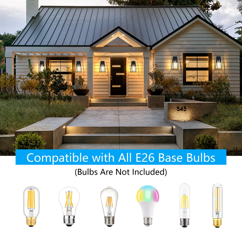 Tamalia Aluminium Wall Light, 14.2" H x 6" W x 5.2" D, Without Sensor