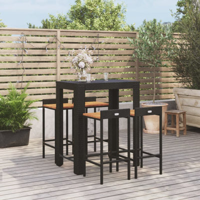 Shepardsville 40cm Solid Wood Bar Set