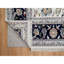 Tapis carré blanc en laine et en soie noué à la main 7 pi 9 po x 7 pi 9 po 7D6FFF64D5C84F6E858FD59CE10172F8