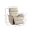 Fauteuil inclinable électrique contemporain