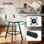 Bronson 26.6" Industrial Swivel Counter Stool with Rectangular Back and Metal Frame-531486207