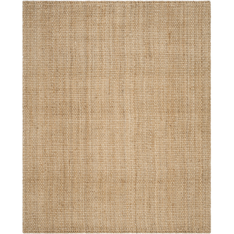 Tapis à motif géométrique en jute naturel touffeté à la main Carolene de Erroll Pollux, Rectangle 9 pi x 12 pi