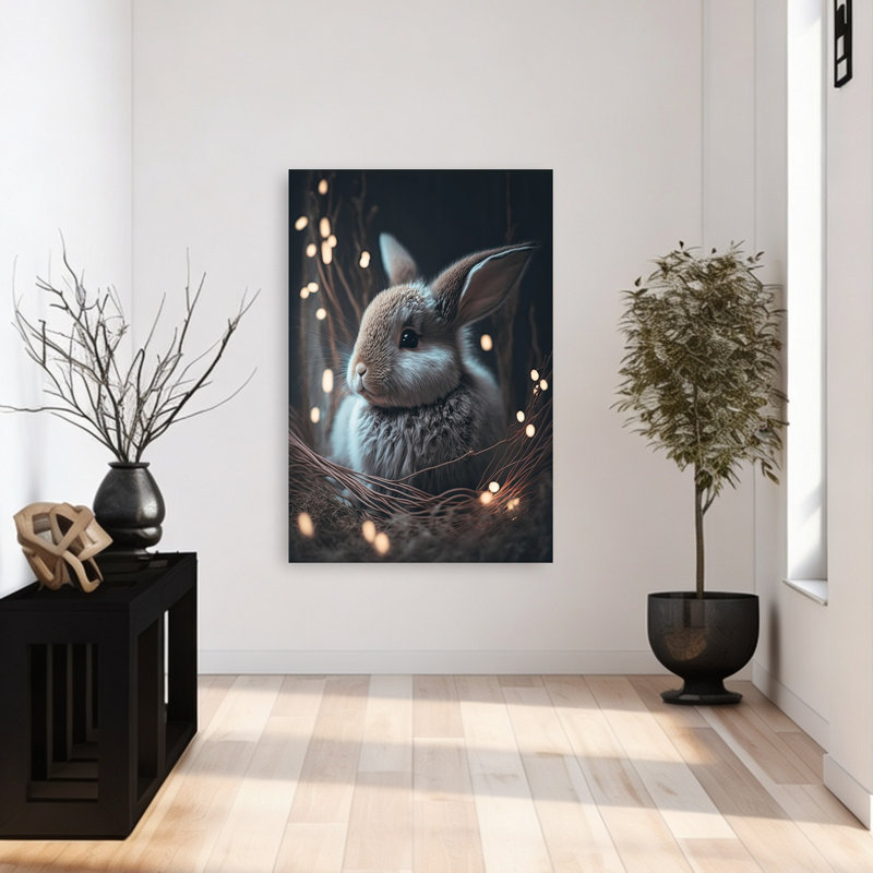 Reproduction d'art mural Enchanted Bunny, H 48 po x l 32 po