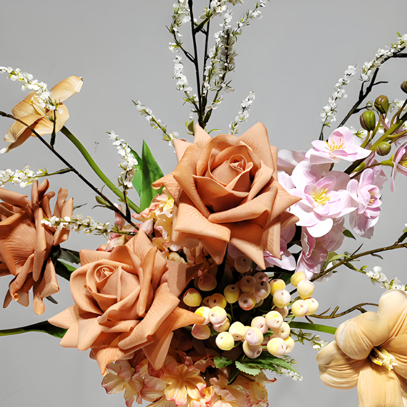 Ornements de fleurs simulées, Orange