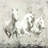 Three horses running - 32"x32" art on canvas