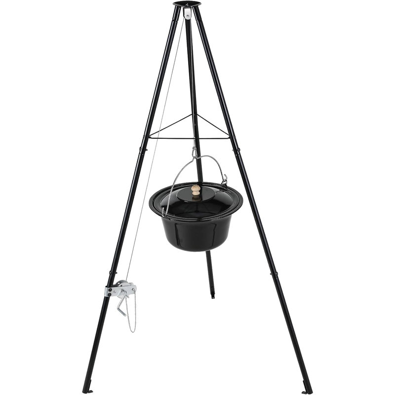 LIFERUN 10L Enamelled Cast Iron Pot Set