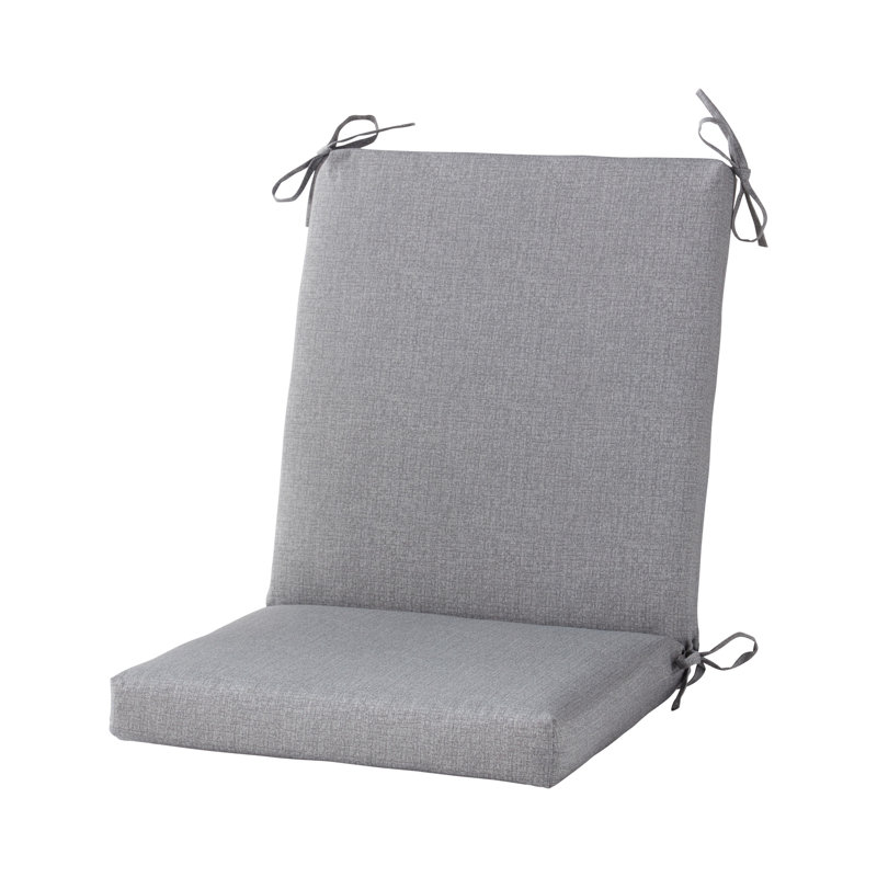 High Back Dining Chair Pad, Heather Gray