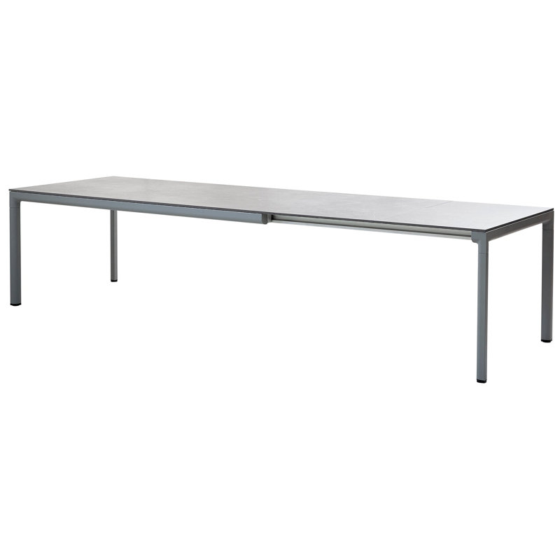 Drop Outdoor Dining Table, Black, Lava Gray