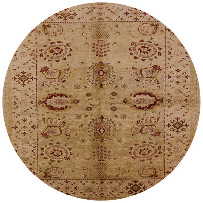Tapis oriental brun / rouge