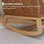 Fauteuil berçant rembourré à haut dossier et fauteuil d'appoint confortable-1067446634
