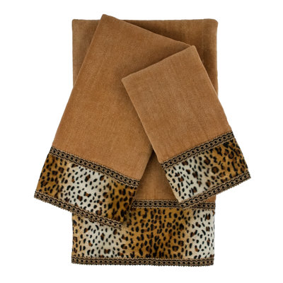 Ensemble de serviettes 100% coton 3 pièces Panthera