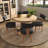5-Piece Dining Set Mid-Century Modern Wooden Table & Upholstered Chair Set For Home, Kitchen, Dining Room-114651357-114651358