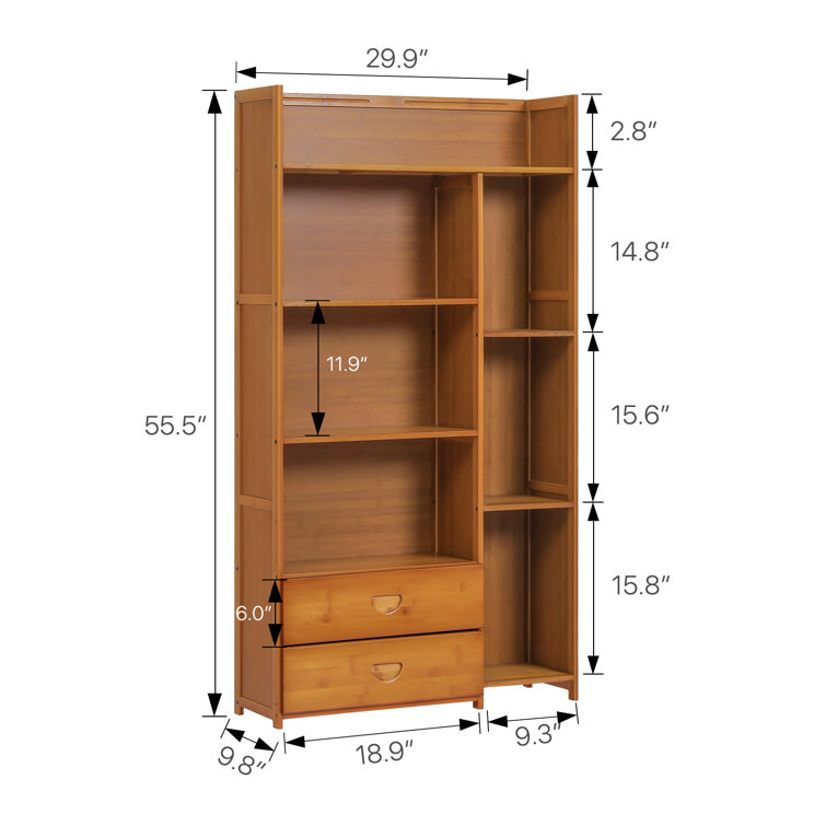 https://assets.wfcdn.com/im/19736849/resize-h755-w755%5Ecompr-r85/2021/202123446/5+Tiers+2+Drawers+Bamboo+Standard+Bookshelf%2C+Display+Rack%2C+Books+Toys+Storage+Bookcase+for+Home.jpg