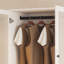 20" D Armoire Wardrobe Closet With Fluted Glass, 71" H Clothing Storage Cabinet With Hanging Rod And Soft-Close Doors-1242324335