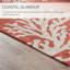 Tapis corail / brun clair abstrait fait à la main Jaipur Living Coastal Seaside (3 pi 6 po x 5 pi 6 po)-2004781693