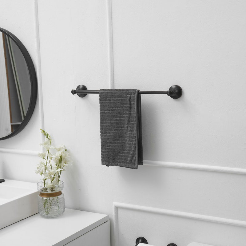 16,5 po -28,7 po Porte-serviettes mural escamotable réglable pour porte-serviettes de salle de bain, Bronze frotté à l'huile