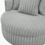 Fauteuil demi-tonneau surdimensionné Mindy