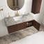 Meuble-lavabo mural simple 48 po avec comptoir