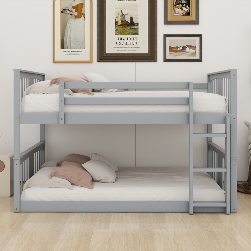 Lit superposé standard Bailey-Joe, gris, Double sur double