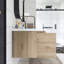 Meuble-lavabo double 60 po avec plateau en marbre Deziya-98747988