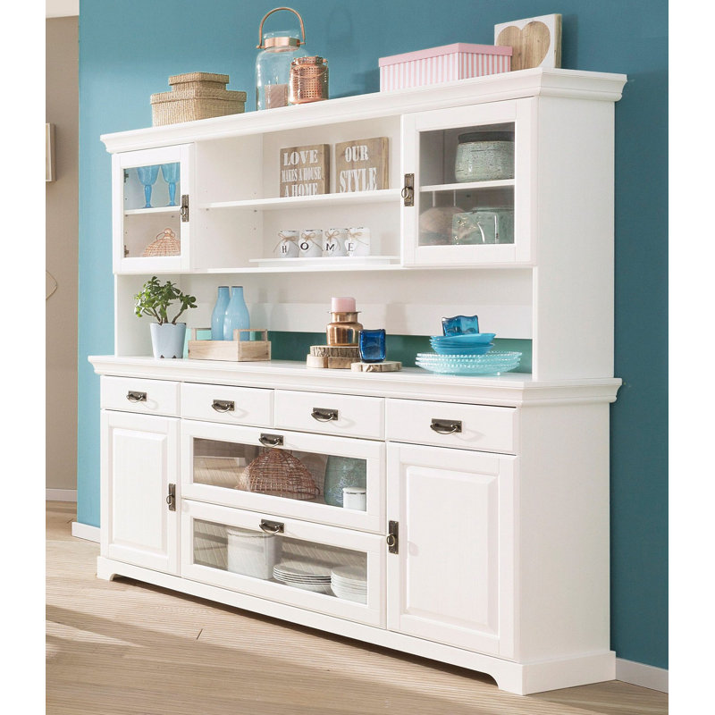 Breindel Dining Hutch Welsh Dresser, White