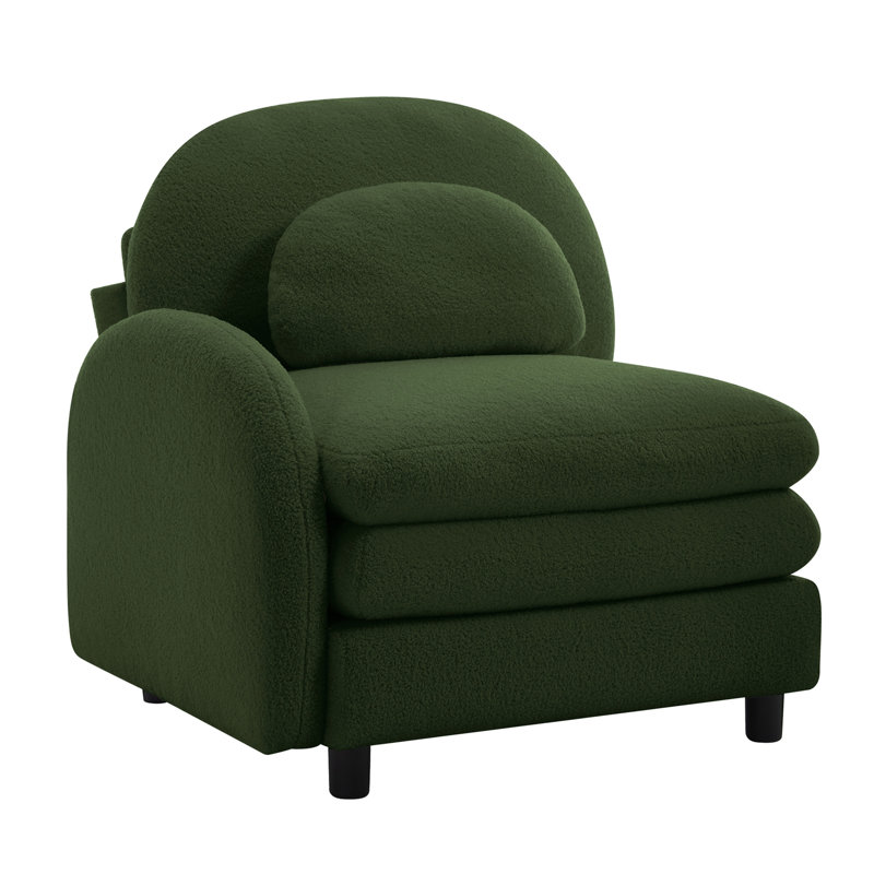 Canapé courbé en tissu VF Teddy