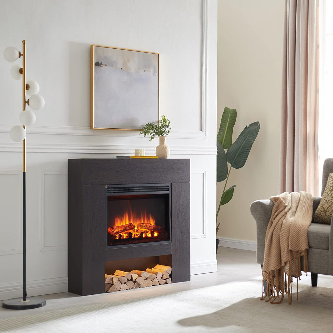 FLAMME Beadell Electric Fireplace with surround with 2kW Fireplace Heater Multiple Colours Available