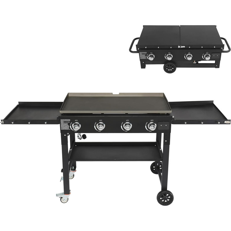 Barbecue portatif au propane à 4 brûleurs 60 000 BTU