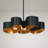 Grigor 5-Light Dimmable Drum Geometric Chandelier