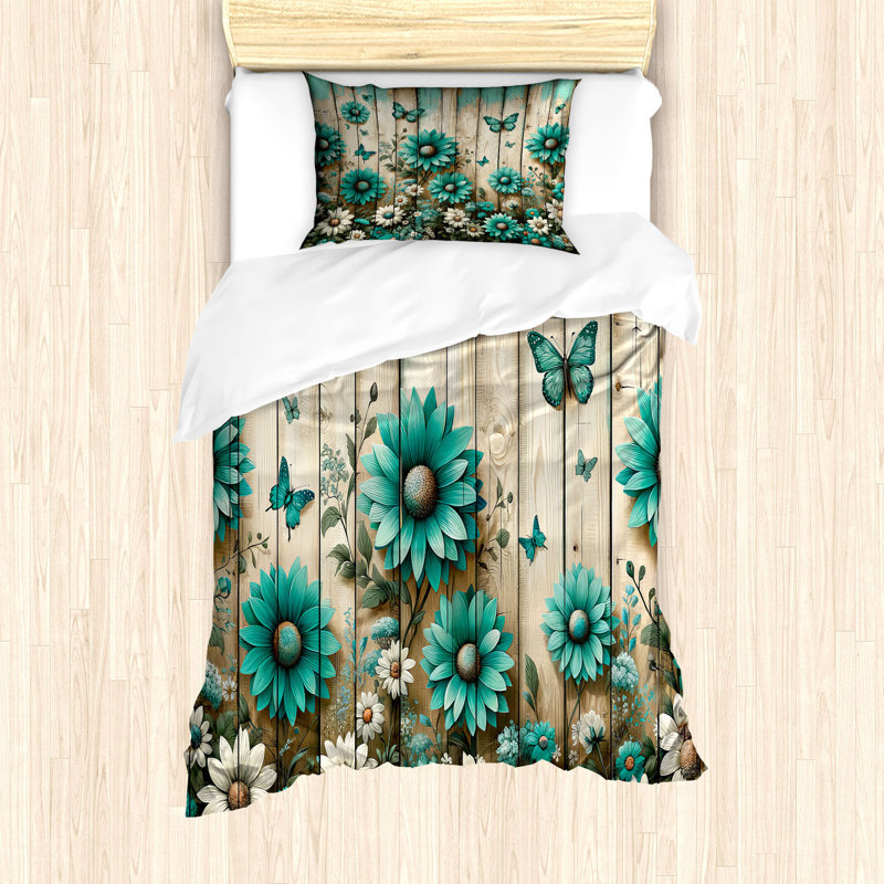Rustic Duvet Cover, Twin Duvet Cover + 1 Standard Shams