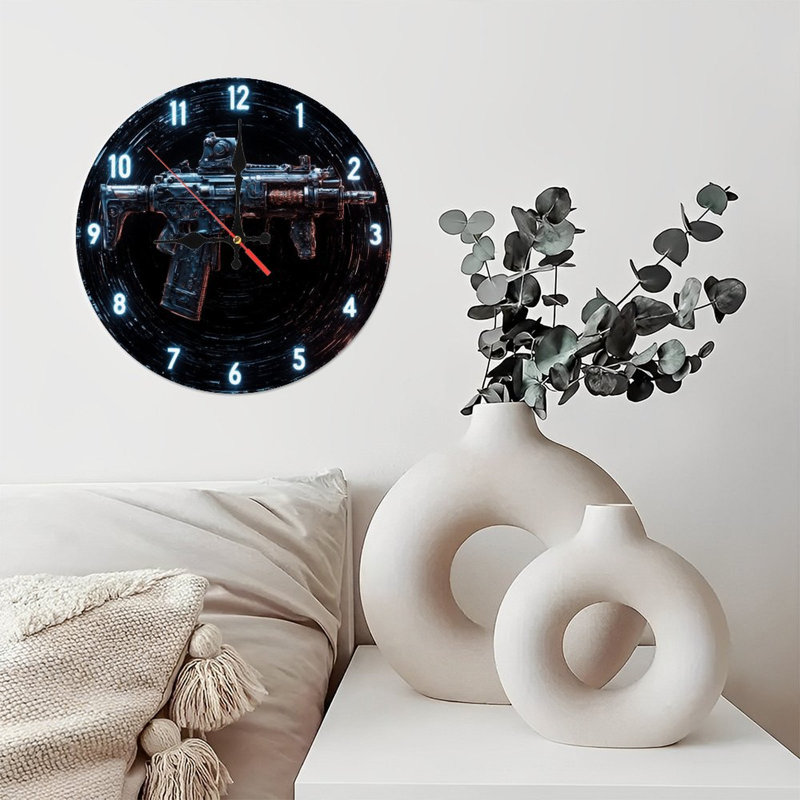 Horloge à fusil futuriste