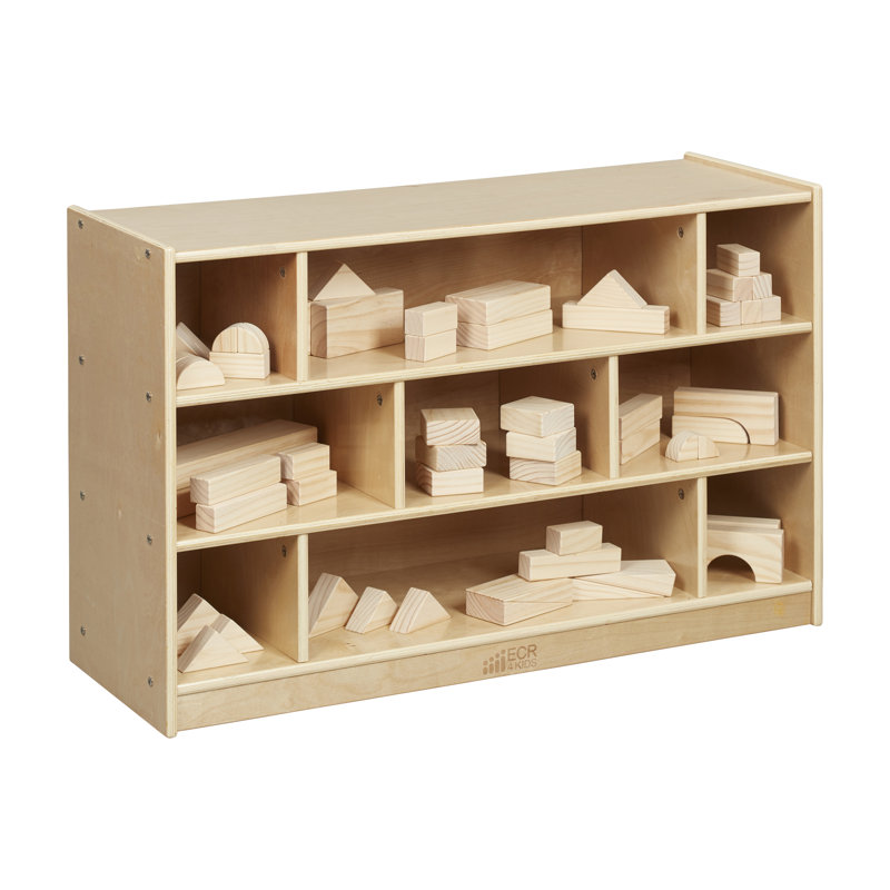 Chariot de rangement ECR4Kids, Naturel