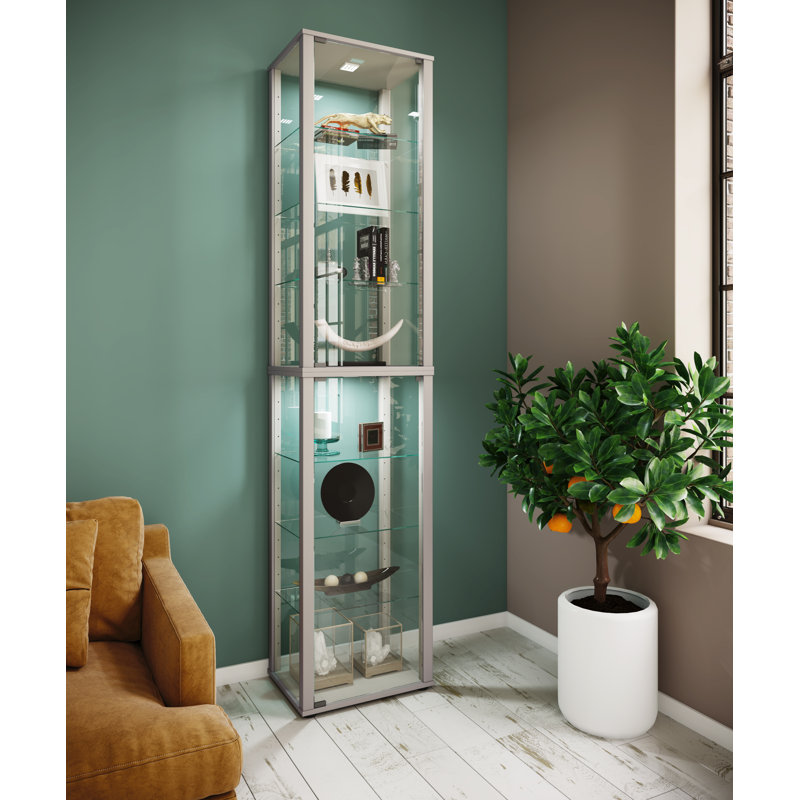 Carmelindo Display Cabinet, Silver