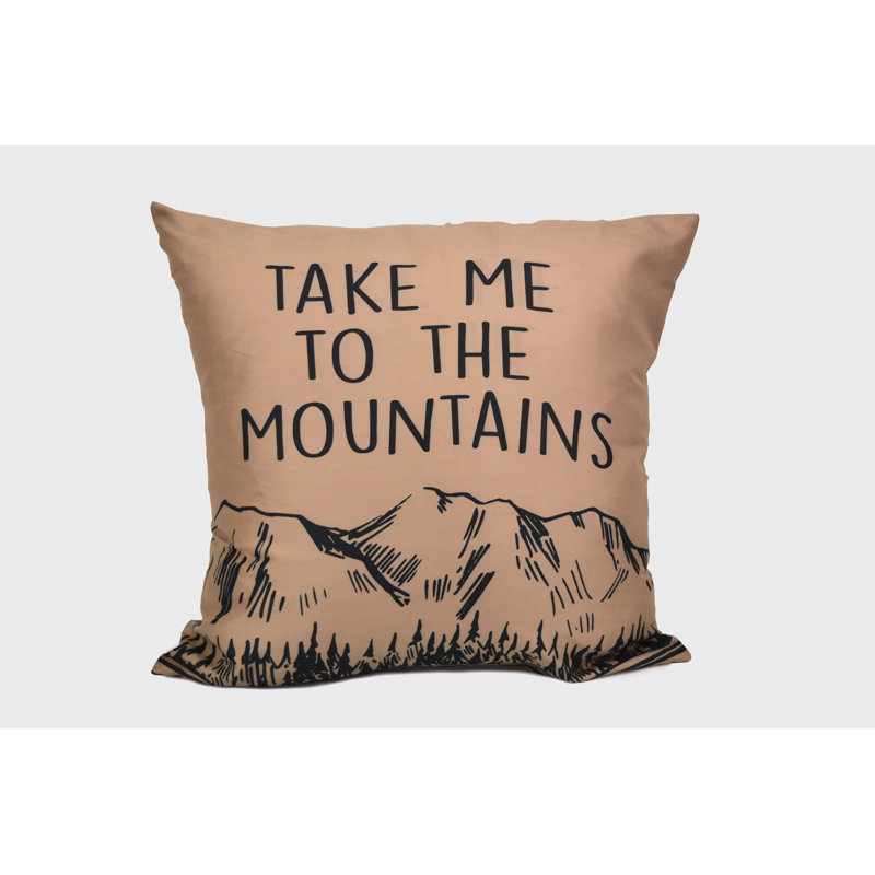 Your Lifestyle by Donna Sharp Timber "Take Me To The Mountains" Decorative Throw Pillow