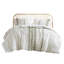 Édredon pour lit double / grand en coton 3 pièces avec chenille, imprimé, rembourrage, couvre-oreillers superposés