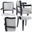 Premium Dining Set - Hardwood Table with Iron Base & Upholstered Chairs (3-Piece)-973137455-973137454-973137452