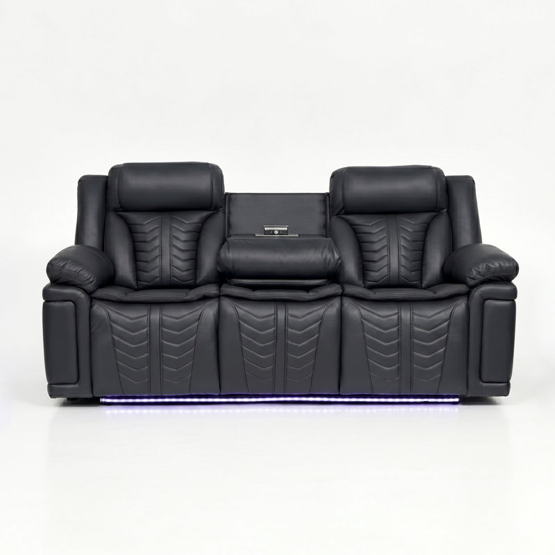 Canapé inclinable électrique Drake Luxury, Dark Brown