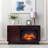 American-style Decorative Electric Fireplace with Simulated Flames