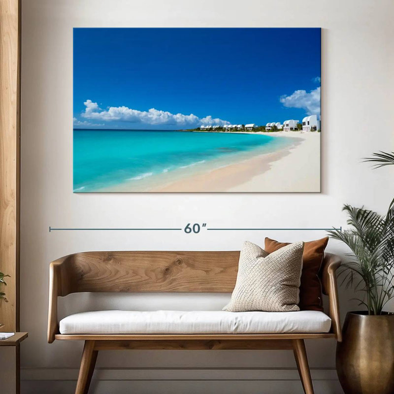 Gillard Anguilla White Beach, H 34 po x l 51 po