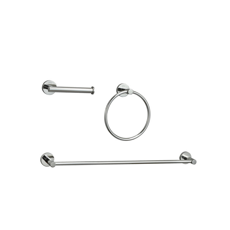 Alma 3 - Piece Bathroom Hardware Set, Chrome