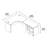 Series C Bow Front Left Handed L Shaped Desk with 2 Mobile Pedestals-13777422-13777426