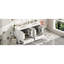 Meuble-lavabo élégant de 60 po, double meuble-lavabo, rangement et meuble-lavabo au design élégant, lavabos en céramique