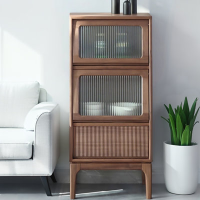 Simple Modern Walnut Home Storage Cabinet