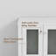 Meuble-lavabo double 72 po avec comptoir en bois, lavabo vasque, robinet en alliage de zinc, pieds en bois massif 72 po-615968739