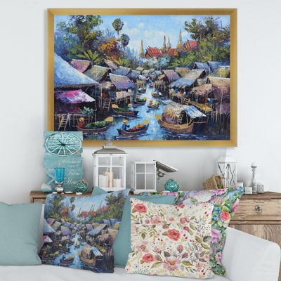 «Vintage Waterside Life I», reproduction sur toile