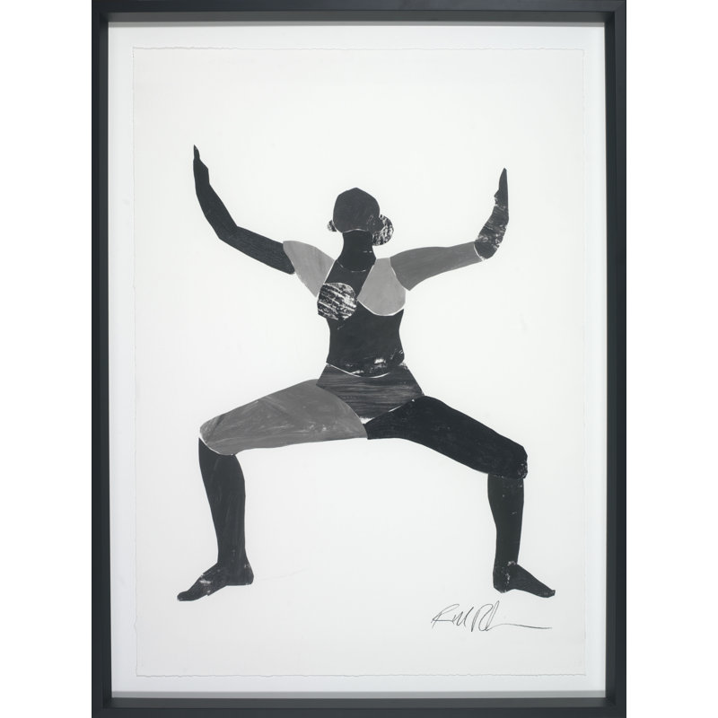 «Yoga Goddess» par Robert Robinson - Peinture encadrée sur papier