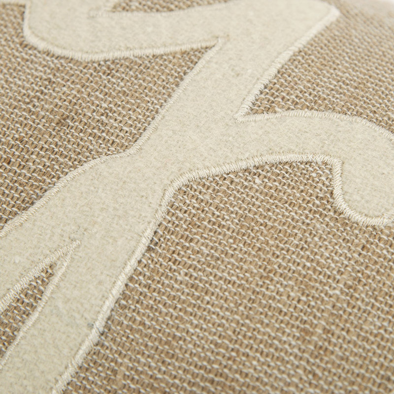 Coussin lombaire en toile de jute Tan